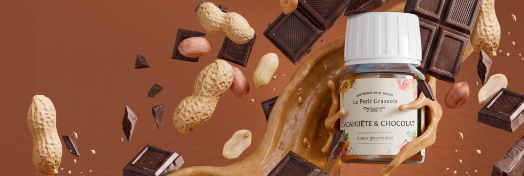 Parfum pour bougies et savons Cacahuète & Chocolat MEA