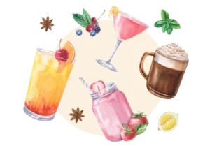 Parfums pour bougies et savons boissons & cocktails
