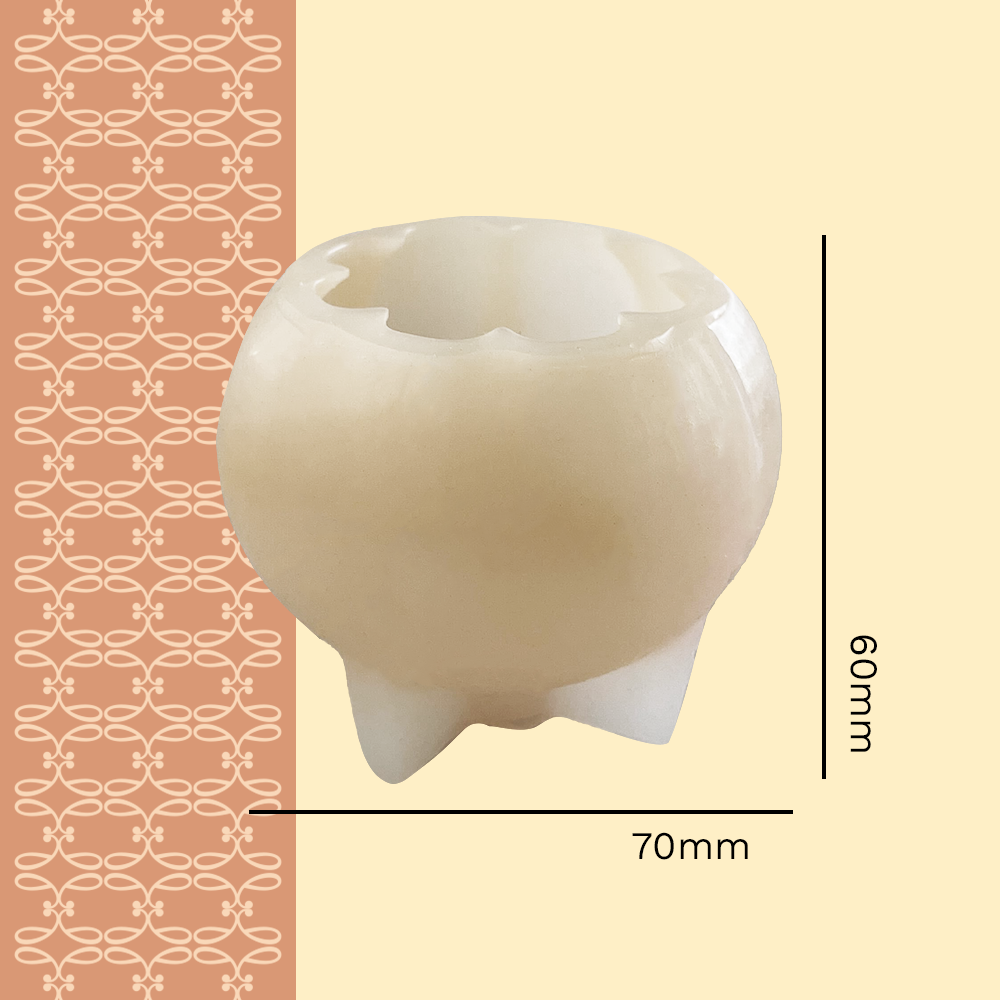 Moule silicone Citrouille avec dimensions