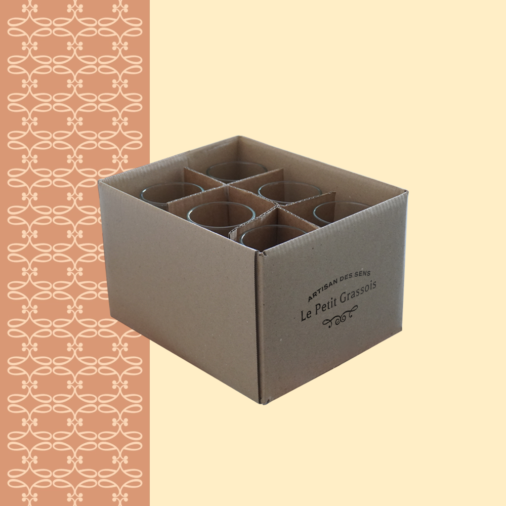 Contenant pour bougies Verre 220 ml lot de 6