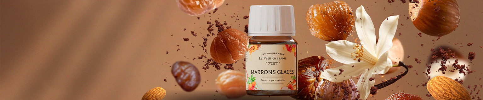 Image de fond du produit: Parfum pour bougies et savons Marrons glacés