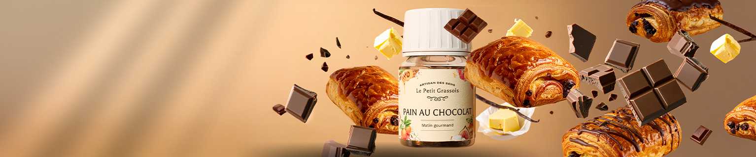 Image de fond du produit: Parfum pour bougies Pain au chocolat