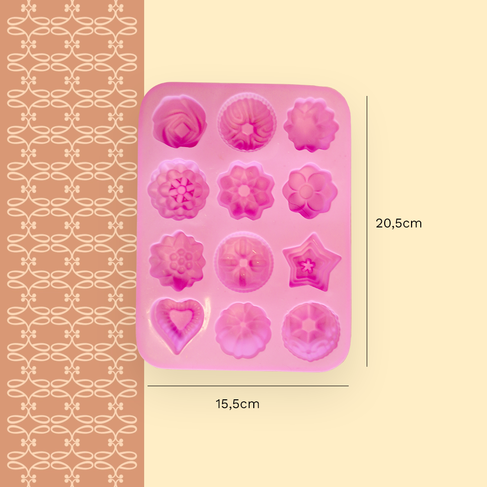 Moule en silicone floral FP dimensions
