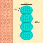 Moule en silicone Savons et massages FP dimensions