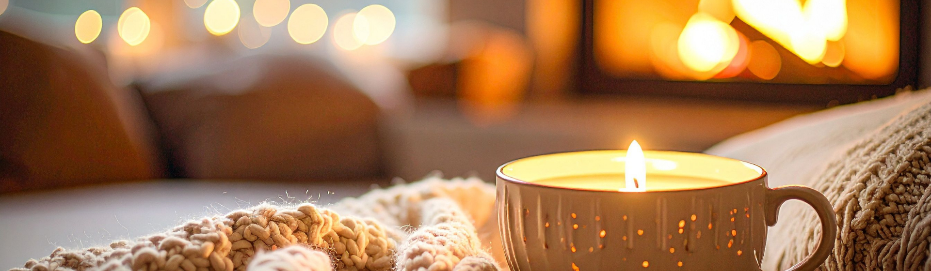 Image bougie hiver desktop Blog