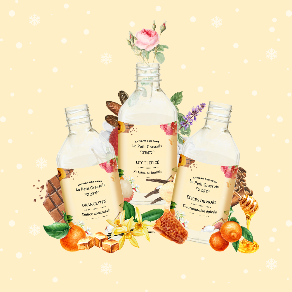 Parfums pour bougies collection Douceurs d'hiver FP