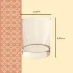 Contenant en verre 200 ml FP dimensions