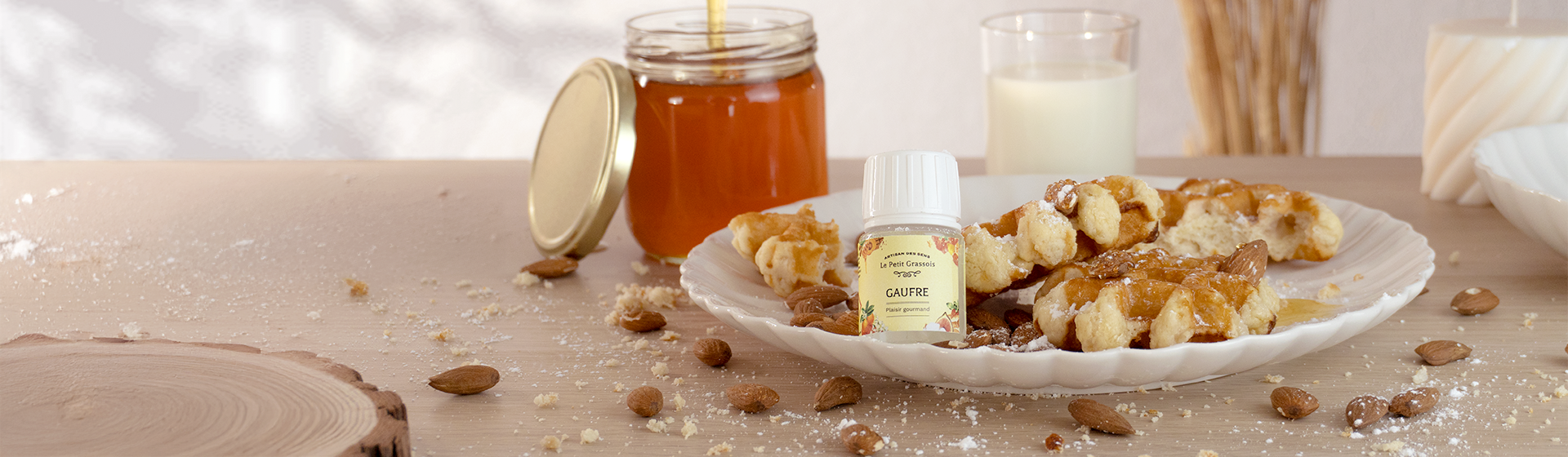 Bannière mea parfum pour bougies gaufre desktop