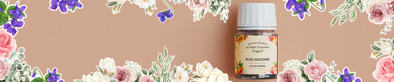 Image de fond du produit: Parfum à l'honneur pour bougies : <br> Rose ancienne