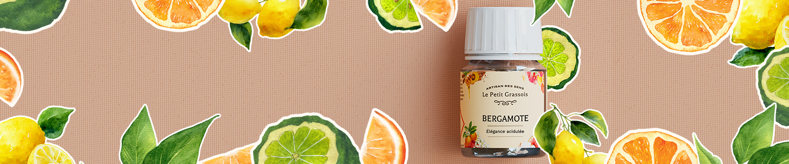 Image de fond du produit: Parfum à l'honneur pour bougies : <br> Bergamote