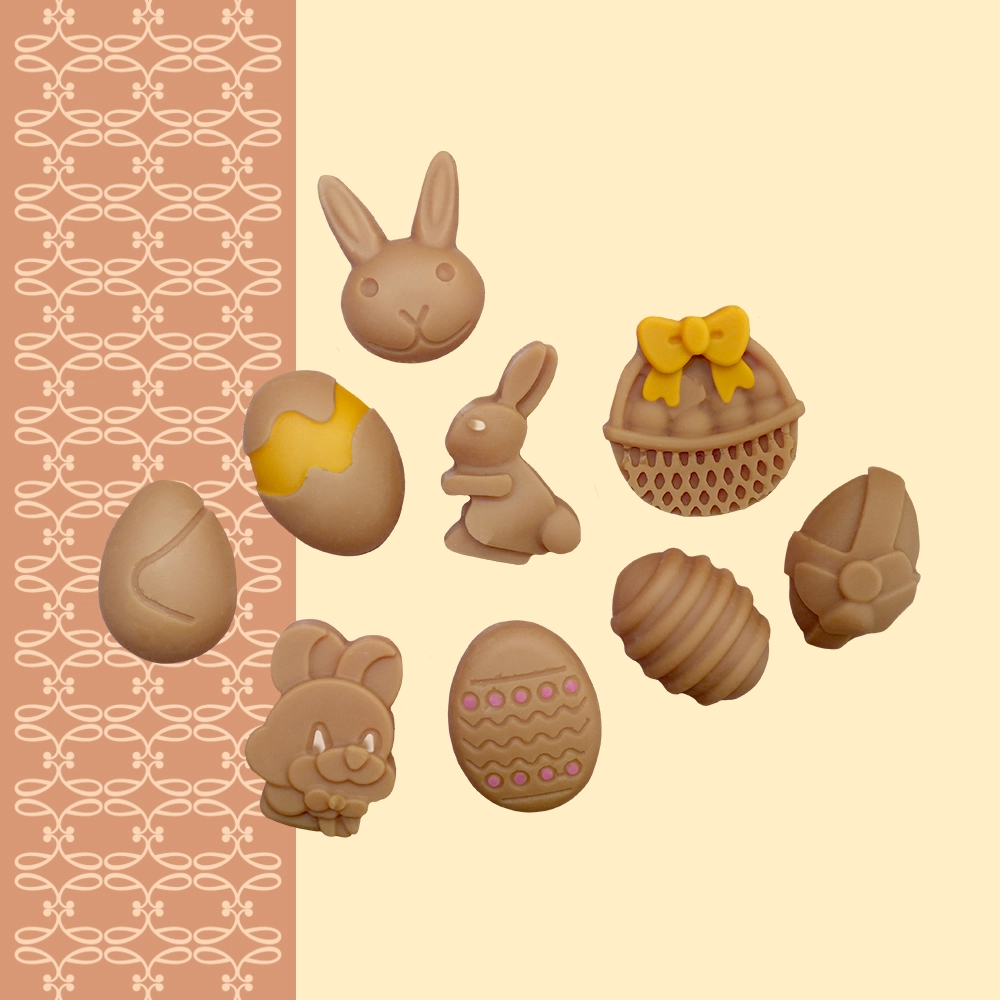 moule en silicone fondants de pâques FP