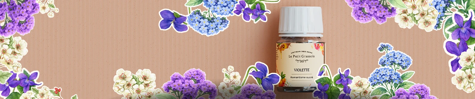 Image de fond du produit: Parfum à l'honneur pour bougies : <br> Violette