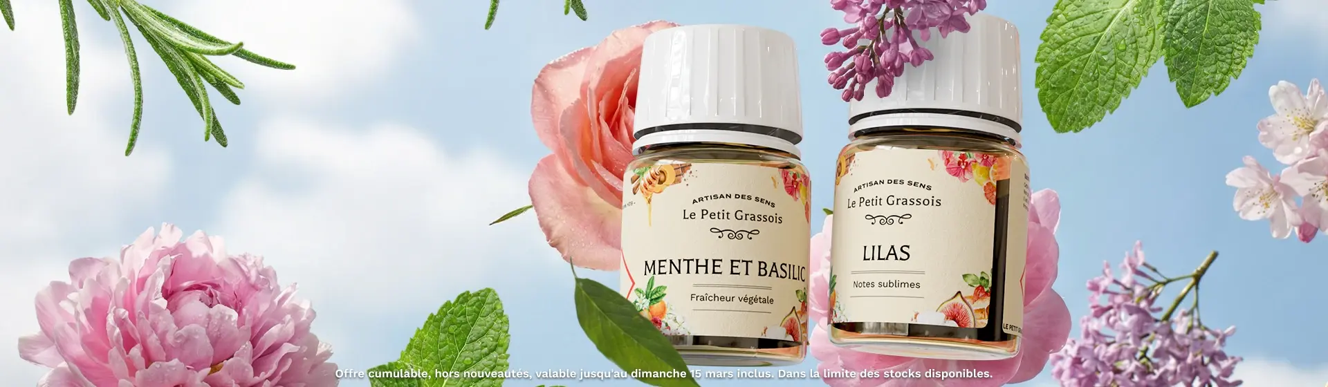 -10% parfums pour bougies et savons Fleuri et Aromatique Pâques desktop