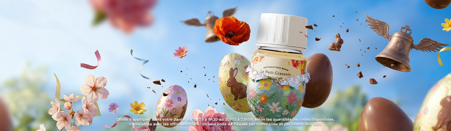 Chasse aux codes promos de Pâques desktop