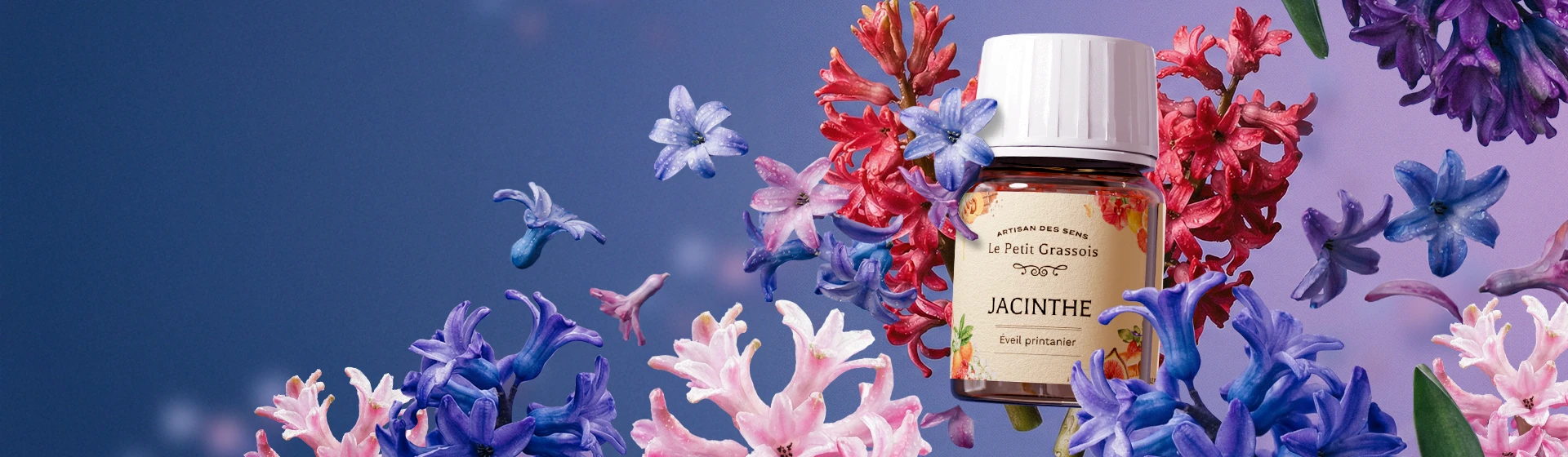 Image de fond du produit: Jacinthe : parfum pour bougies et savons