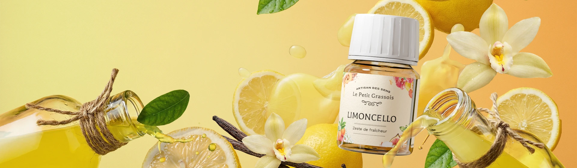 Image de fond du produit: Limoncello : parfum pour bougies et savons