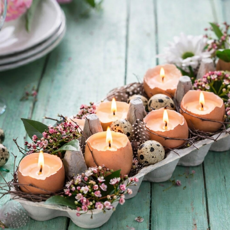Bougie gourmande œuf de pâques blog petite