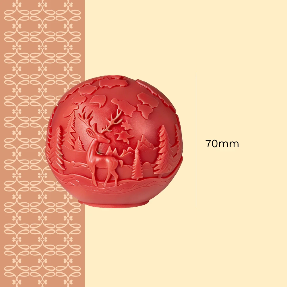 Moule silicone Boule de Noël FP dimensions