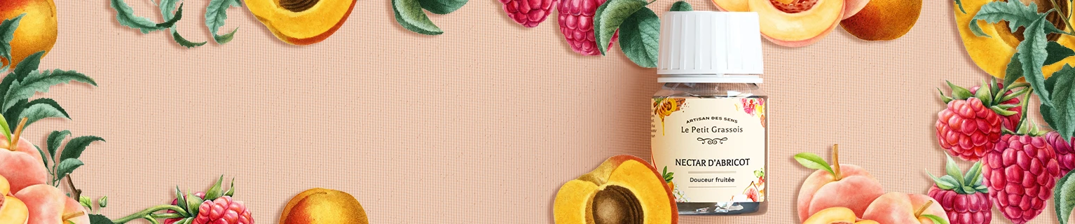 Image de fond du produit: Parfum à l'honneur pour bougies : <br> Nectar d'abricot