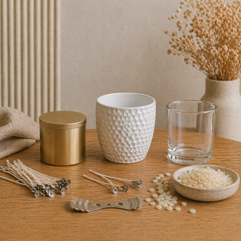 Choisir le bon contenant pour vos bougies : matériaux, sécurité et conseils petite image