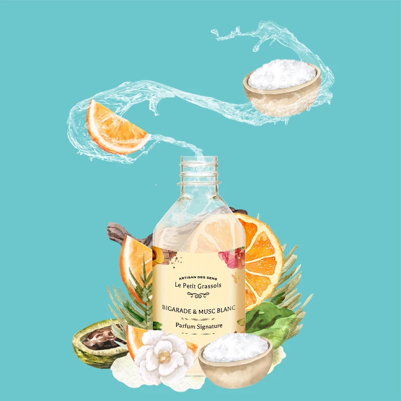 Parfum pour savons Bigarade & Musc blanc éclaté FP