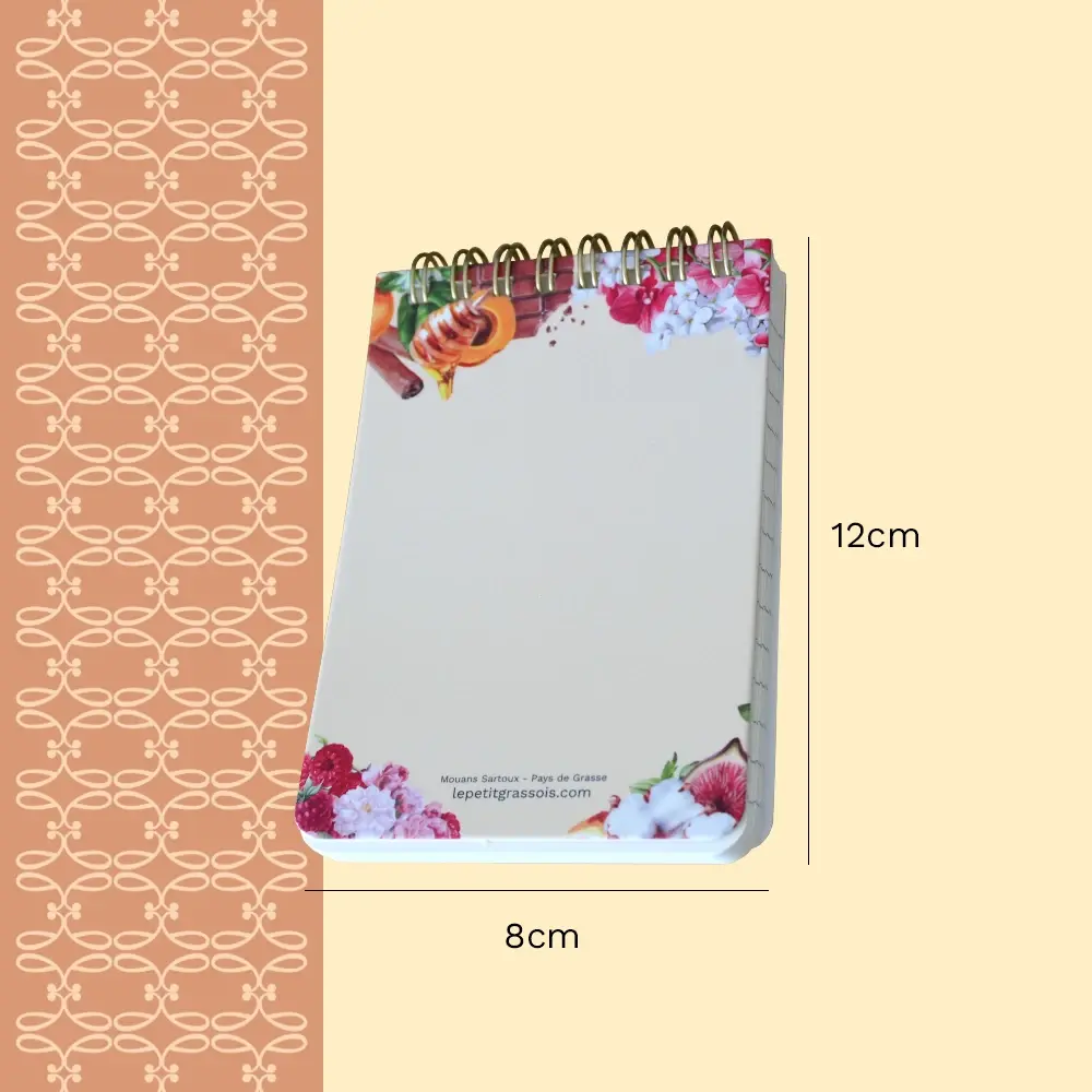 Carnet de notes Le Petit Grassois dimensions FP
