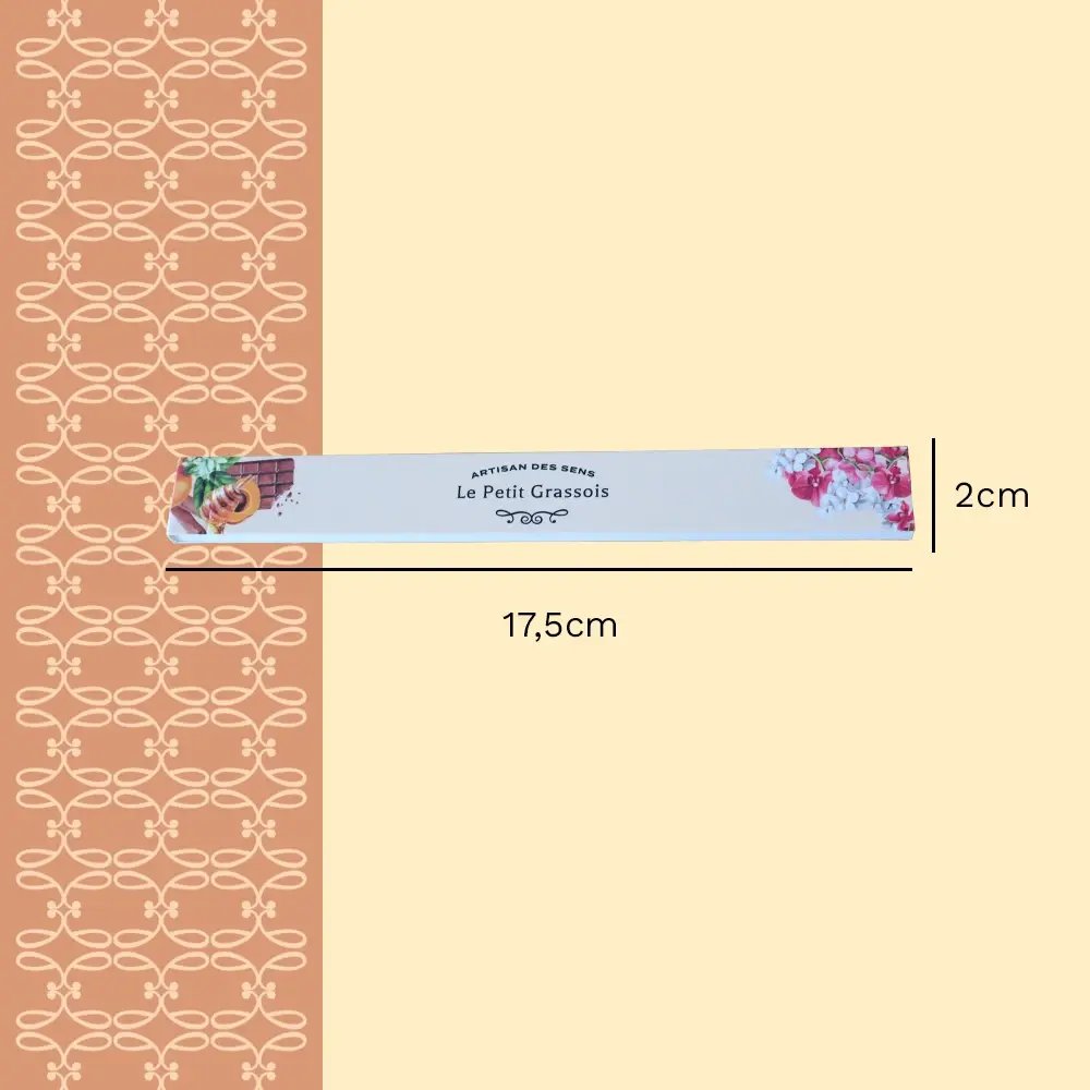 Carnet de touches olfactives Le Petit Grassois dimensions FP