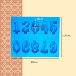 Moule silicone Chiffres anniversaire dimensions FP
