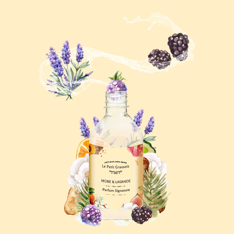 Parfum pour bougies Mûre & Lavande éclaté FP