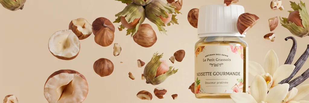 Parfum pour bougies et savons Noisette gourmande MEA